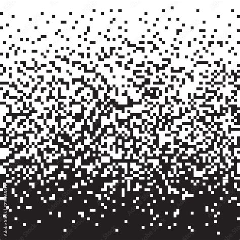 Pixel mosaic background. Black and white monochrome gradient. Geometric ...