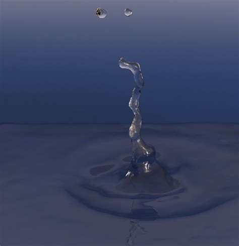 animation - Creating a blender water drop simulation - Blender Stack ...