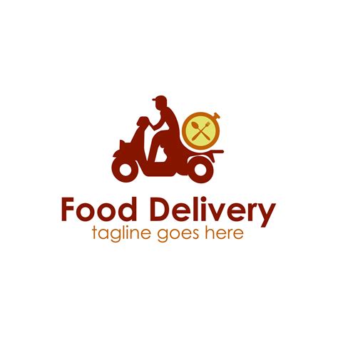 Food Delivery Logo Design Template with delivery and food icon. Perfect ...