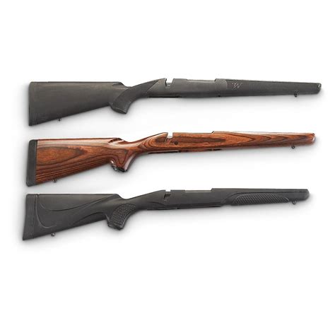 Winchester® M70 Right Hand Long Action Synthetic Stock, Black - 216356, Stocks at Sportsman's Guide