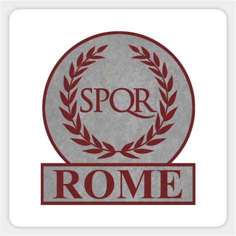 SPQR Ancient Rome Logo - Spqr Rome - Sticker | TeePublic