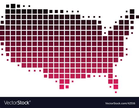 Usa map Royalty Free Vector Image - VectorStock