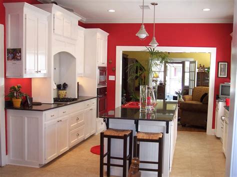 Brilliant Red Contemporary Kitchen | Kitchen design color, Red kitchen ...