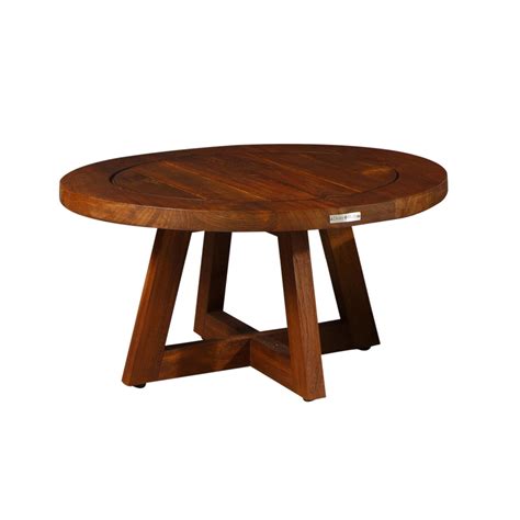 Modway Marina Teak Wood Outdoor Patio Round Coffee Table In Natural - Modway Marina Outdoor ...