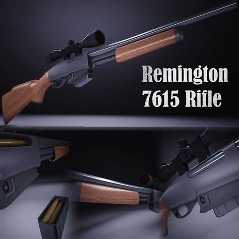 3d remington 7615 rifle