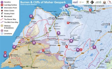 Burren Region Ireland Map - Emelia Morganica