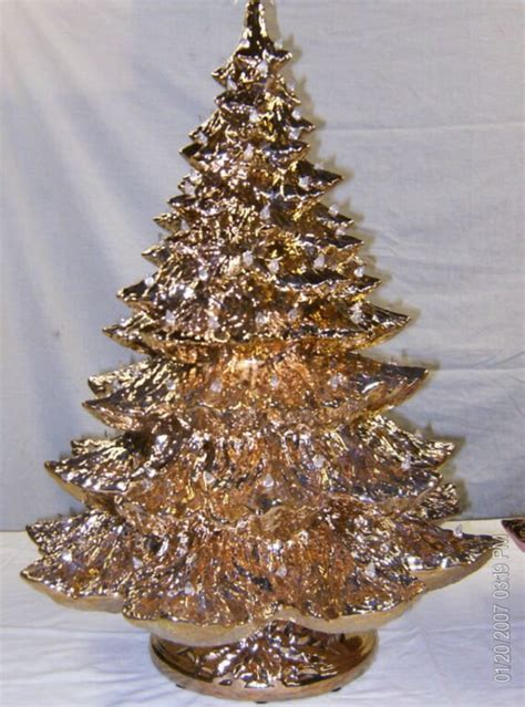 Solid Gold-1921Tall Full Christmas Tree-Light by CeramicsbyKimi