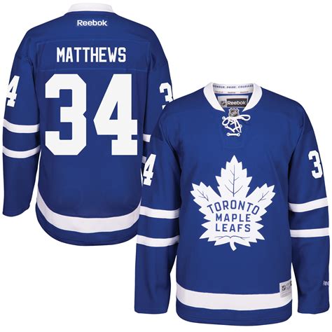 Reebok Auston Matthews Toronto Maple Leafs Blue Home Premier Jersey