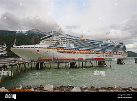 Cruise ship Skagway Alaska Stock Photo - Alamy