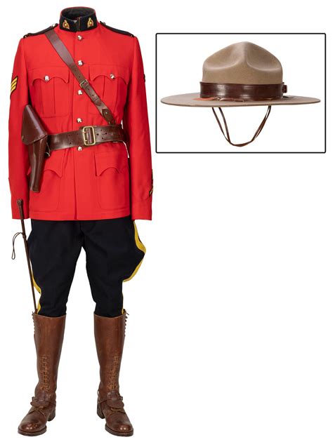 Sold Price: Royal Canadian Mounted Police Uniform. 20th century. Genuin ...