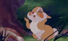 Bambi Cute Thumper Rabbit Kiss GIF | GIFDB.com