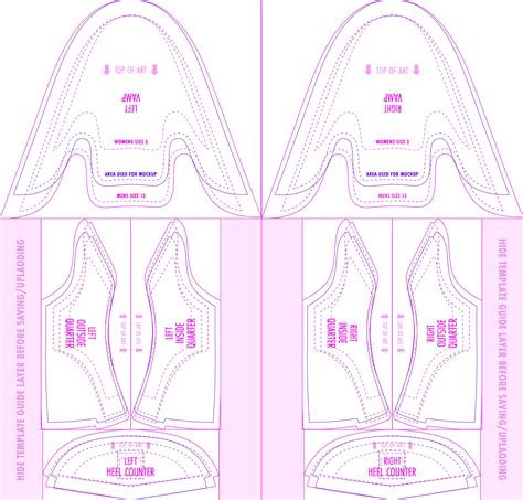 Shoe Outline Printable