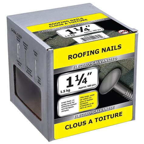 Paulin 1-1/4-inch Roofing Nails Electro Galvanized - 1.5kg (approx. 482 pcs. per package) | The ...