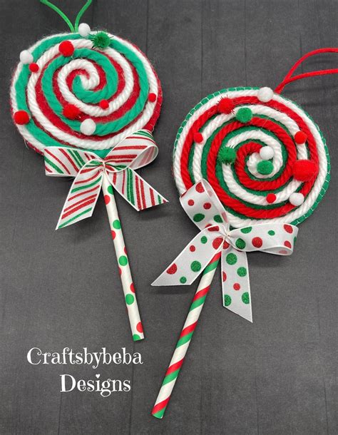 Pin by Mandy Williams on Santa ~ Ornaments in 2023 | Christmas lollipops, Christmas ornaments ...