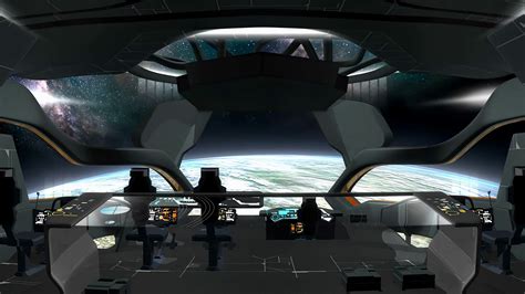 Sci-fi Spaceship Command Room View Stock Motion Graphics SBV-334354229 - Storyblocks