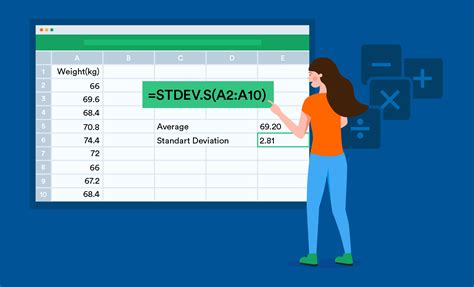 Excel: Calculating Standard Deviation