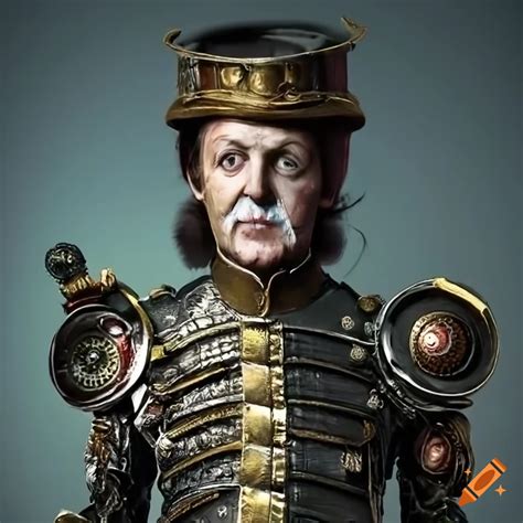 Photo-realistic android with a steampunk design on Craiyon