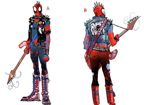 11 Rejected Designs for Spider-Verse 2's Spider-Punk (Photos) | Spiderman, Spiderman comic ...