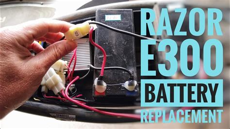 Razor E300 Battery Replacement - YouTube