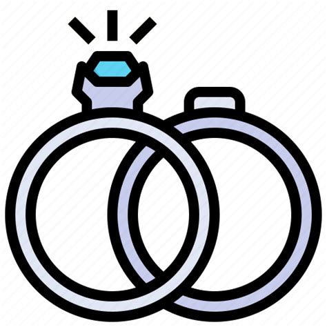 Rings, wedding, marital, status, love icon - Download on Iconfinder