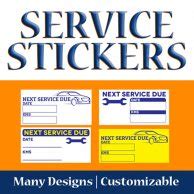 Service Stickers (50 x 100mm) - FlashNFunky