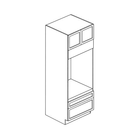 Modern | White - Oven Cabinet | WHG Cabinets