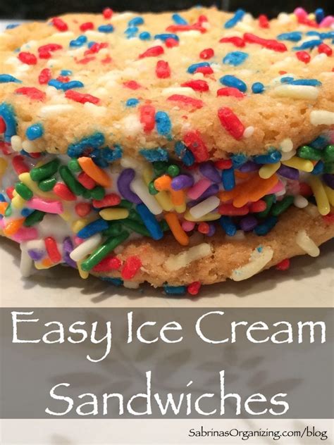 Easy Ice Cream Sandwiches