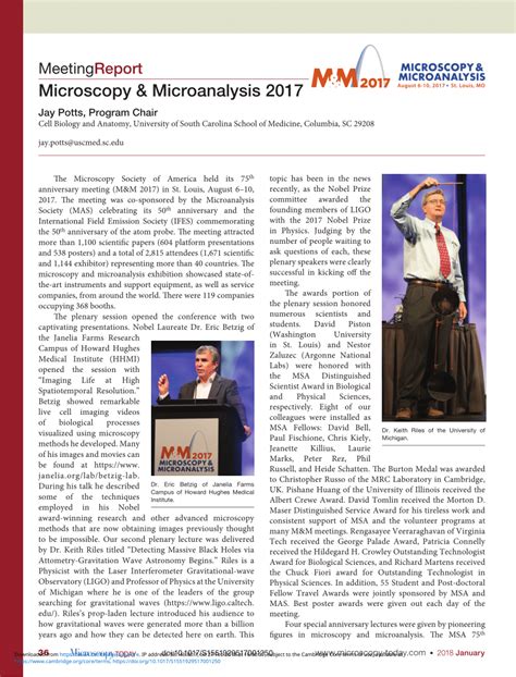 (PDF) Microscopy & Microanalysis 2017