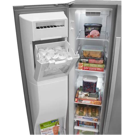 Best Buy: Whirlpool 21 Cu. Ft. Side-by-Side Counter-Depth Refrigerator ...