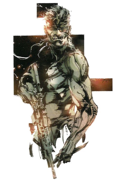 Solid Snake Illustration - Metal Gear Solid 4 Art Gallery