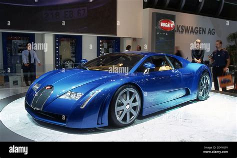 Bugatti 18/3 Chiron Concept car at the 1999 Frankfurt Motor show Stock ...