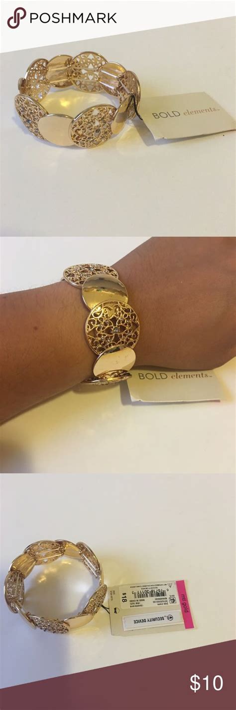 ⭐️3 x $18 | Jcpenney jewelry, Gold stretch bracelet, Jewelry