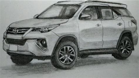 Cara Menggambar Mobil Pajero Sport - Mobilmewah.com