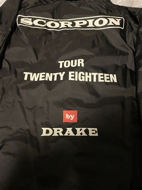 Drake Tour Merch Jacket Scorpion 2018 Throwback 3x Ra… - Gem