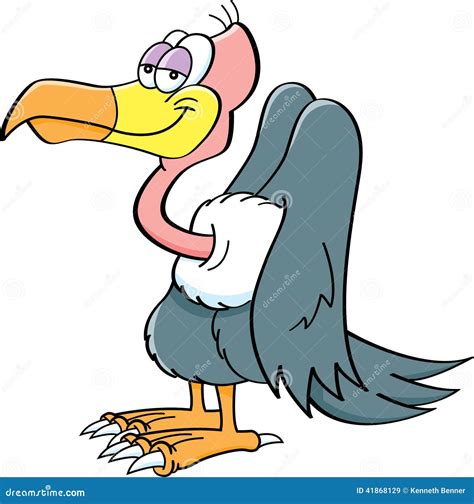 Cartoon Buzzard Stock Vector - Image: 41868129