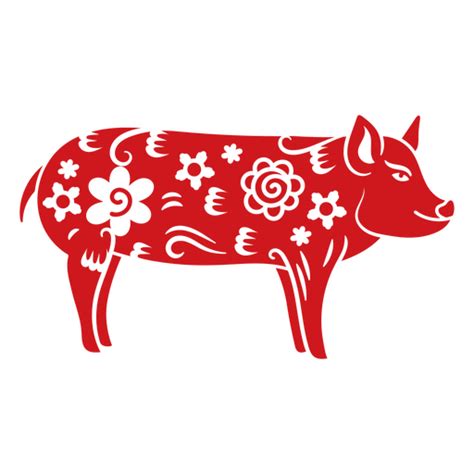 Traditional Chinese Zodiac Pig PNG & SVG Design For T-Shirts