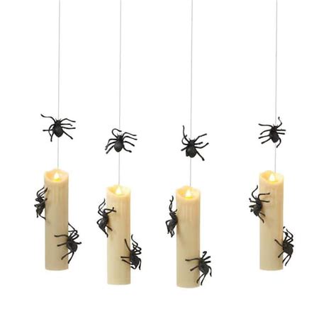 GERSON INTERNATIONAL Battery Operated Halloween Candles with Black ...