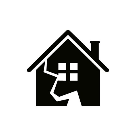 broken house flat style icon 27842450 Vector Art at Vecteezy