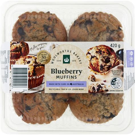 Calories in Woolworths Blueberry Muffins calcount