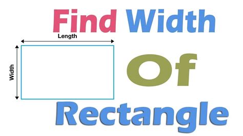 Rectangle Formula Find Length Width - bachkhoadoisongviet