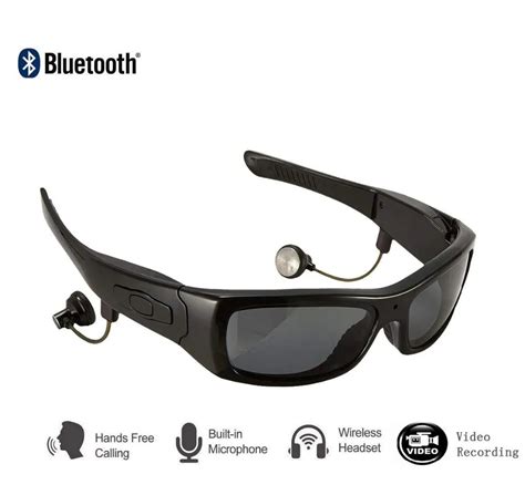 Bluetooth Sunglasses with 1080P Camera Video Recording Polarized UV400 Glasses with Detachable ...