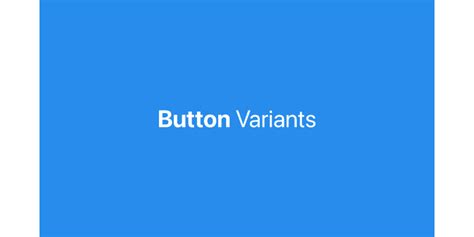 Button Variants | Figma