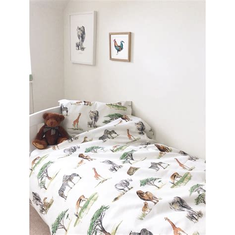 Safari Animals Children's Bedding Set - Etsy