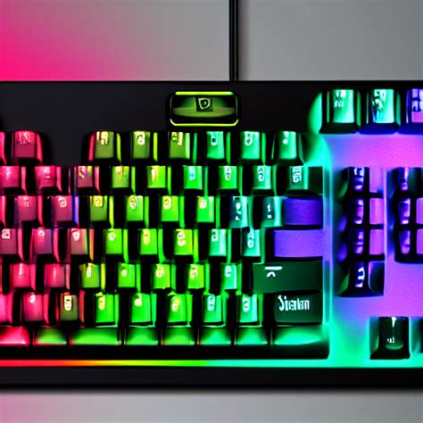 prompthunt: RGB Keyboard configured with neonoir colors