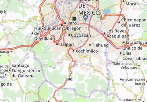 MICHELIN Xochimilco map - ViaMichelin