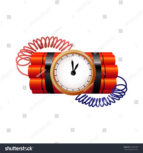 Bomb Clock Timer Vector Stock Vector (Royalty Free) 570455404 ...