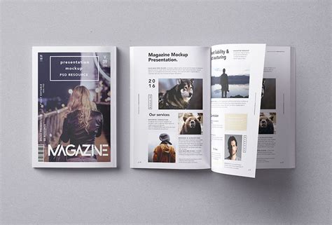 Psd Magazine Mockup Vol9 | Pixeden Club