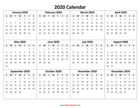 Free 2020 Printable Calendar Templates - Create Your Own Calendar - Calendar Letters