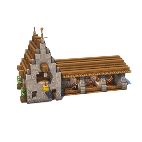 Minecraft Medieval Stables