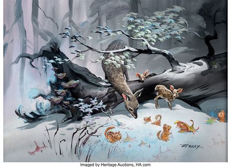 Bambi Concept Painting by Art Riley (Walt Disney, 1942).... | Lot #95116 | Heritage Auctions